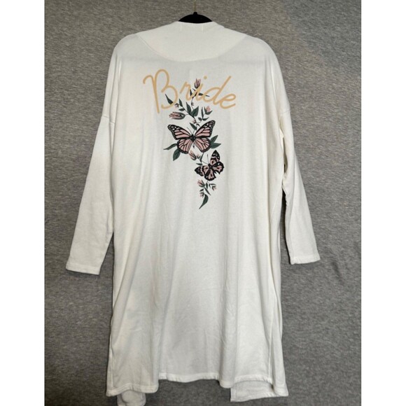 Wildfox BRIDE‎ Open Front Robe Cardigan Duster Size S Floral Butterfly Bohemian - Picture 4 of 7